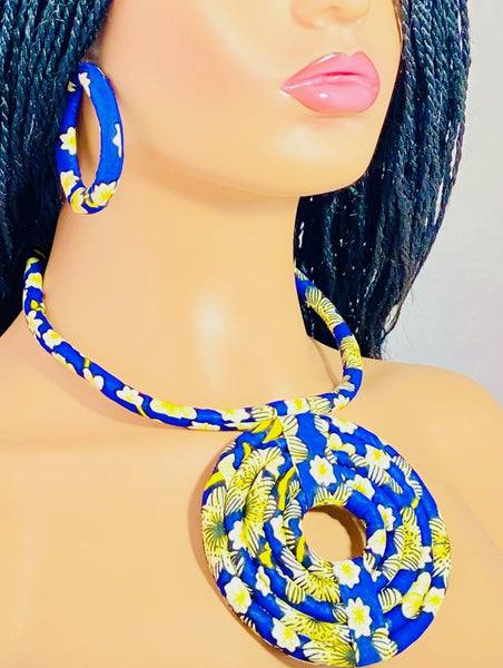 Fabric Statement Set | 3 | Blue Daisies