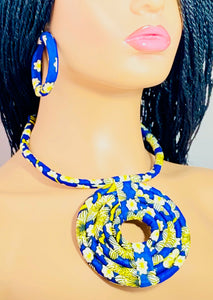 Fabric Statement Set | 3 | Blue Daisies
