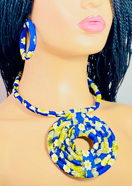 Fabric Statement Set | 3 | Blue Daisies