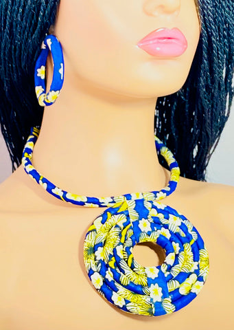 Fabric Statement Set | 3 | Blue Daisies