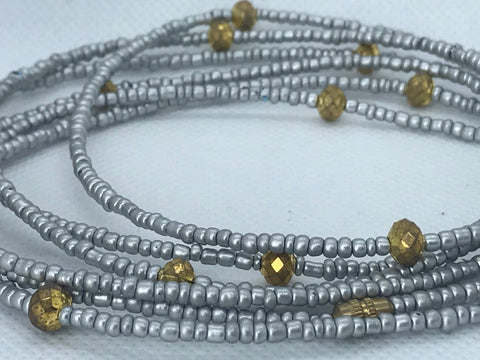 Beaded Anklets  | Silver Lining