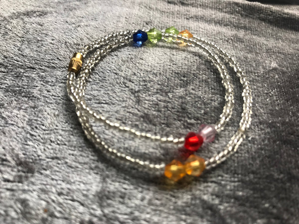 Beaded Anklets  | Silver Lining