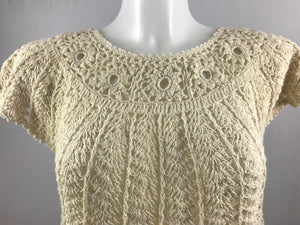 Crochet Top | Flower Collar