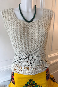 Crochet Top | Sleeveless Blouse