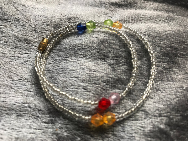 Beaded Anklets  | Silver Lining
