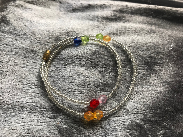 Beaded Anklets  | Silver Lining